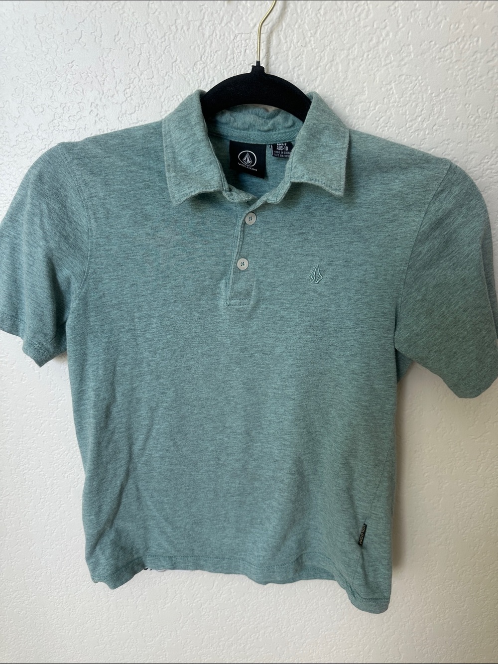 Volcom Men's Heather Teal Polo Shirt
